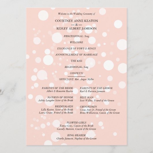 Flat Program プログラム (裏面)