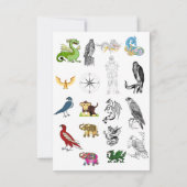 Flat Save Date Cards Wedding Invite Elegant Script セーブザデート (裏面)