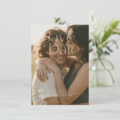 Flat Save The Date Card セーブザデート (スタンド正面)