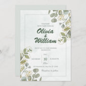 Flat Save The Date Card セーブザデート (正面/裏面)