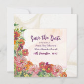 Flat Save The Date Card セーブザデート (正面)