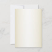 Flat Save The Date Card セーブザデート (裏面)