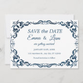 Flat Save The Date Card セーブザデート (正面)