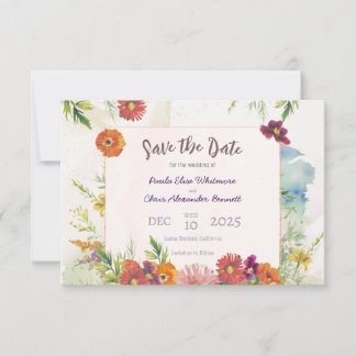 Flat Save The Date Card セーブザデート