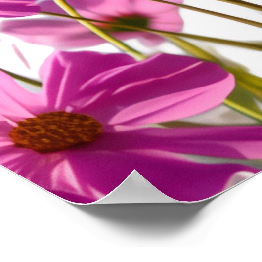 Flat Save The Date Card ポスター (角)