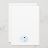 Flat Save The Date Card : Beautiful Swan セーブザデート (正面/裏面)