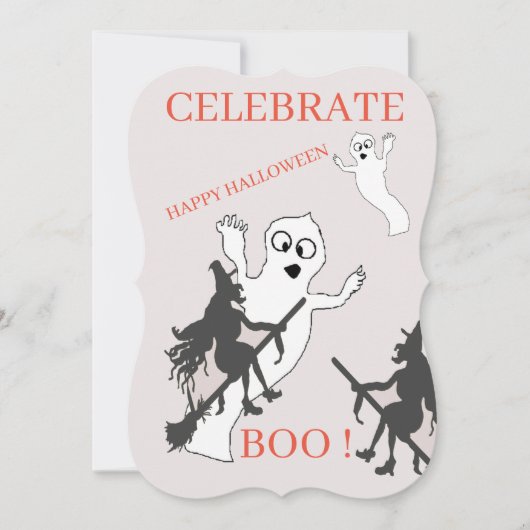 Flat Save The Date Card : HALLOWEENパーティー セーブザデート (正面)