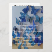 Flat Save The Date Card Wedding セーブザデート (正面/裏面)