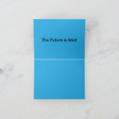 Flat Sky Blue Background for Web & Print サンキューカード (内部)