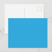 Flat Sky Blue Background for Web & Print シーズンポストカード (正面/裏面)