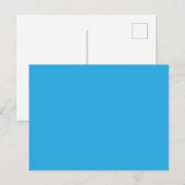 Flat Sky Blue Background for Web & Print シーズンポストカード (正面/裏面)
