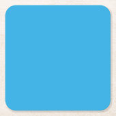 Flat Sky Blue Background for Web & Print スクエアペーパーコースター (正面)