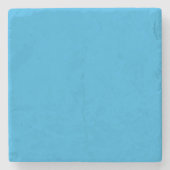 Flat Sky Blue Background for Web & Print ストーンコースター (正面)