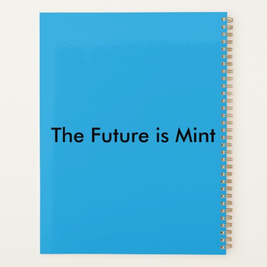 Flat Sky Blue Background for Web & Print プランナー手帳 (裏面)