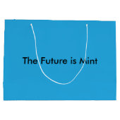 Flat Sky Blue Background for Web & Print ラージペーパーバッグ (裏面)