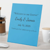 Flat Sky Blue Background for Web & Print 台座サイン (インサイチュ)