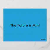 Flat Sky Blue Background for Web & Print 箔シーズンポストカード (裏面)