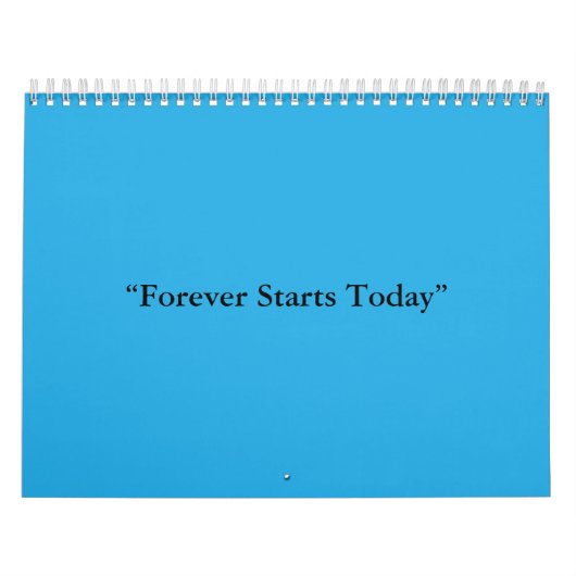 Flat Sky Blue Background – Wedding Texture カレンダー (カバー)