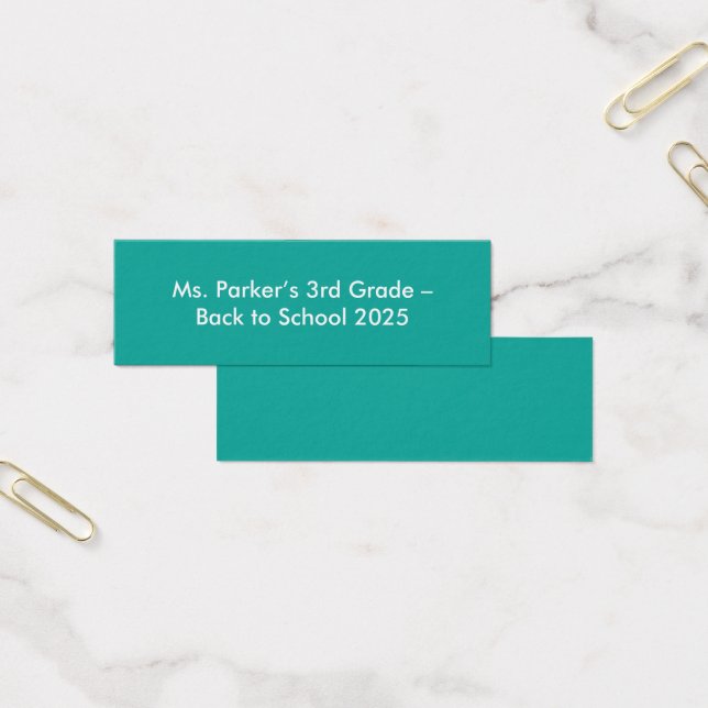 Flat Teal Background – Back-to-School Texture (オフィス)