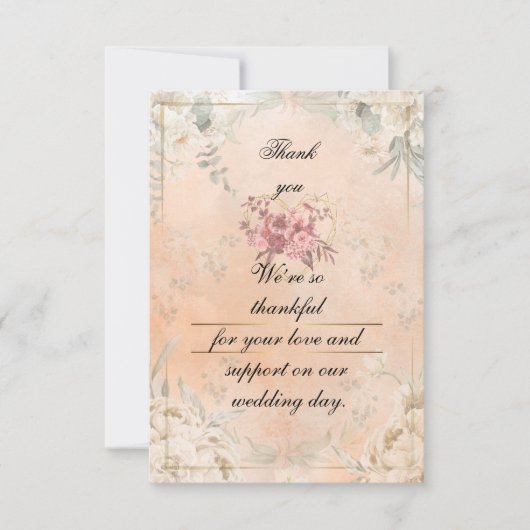 Flat Thank You Card サンキューカード (正面)