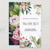 Flat Thank You Card サンキューカード (正面/裏面)
