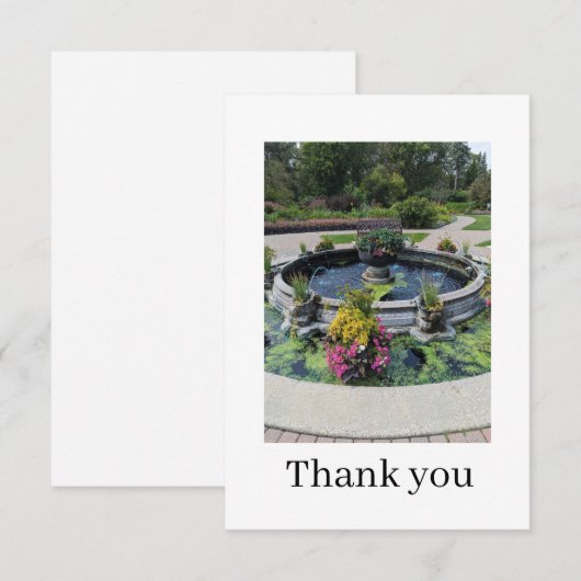 Flat Thank You Card サンキューカード (正面/裏面)