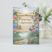 Flat Thank You Card サンキューカード (スタンド正面)