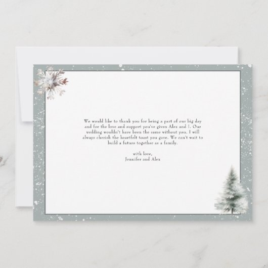 Flat Thank You Card サンキューカード (裏面)