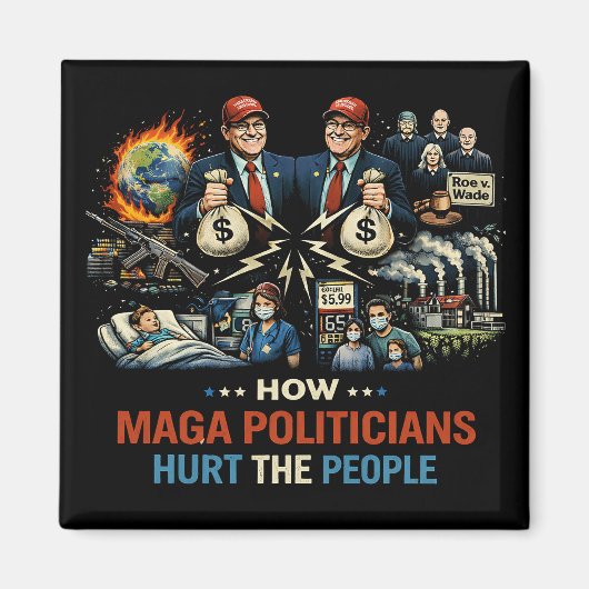 Flat Thank You Card マグネット (正面)