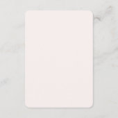 Flat Thank You Card Soft Pink Roses Wedding  サンキューカード (裏面)