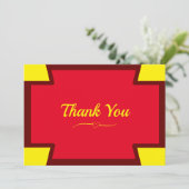 Flat Thank You Greeting Card カード (スタンド正面)