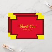 Flat Thank You Greeting Card カード (正面/裏面インサイチュ)
