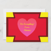 Flat Thank You Greeting Card カード (裏面)