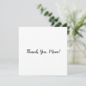 Flat ‘Thank You, Mom!’ Card with Floral Back サンキューカード (スタンド正面)