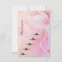 Flat thank you note サンキューカード