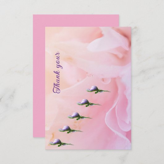 Flat thank you note サンキューカード (正面/裏面)
