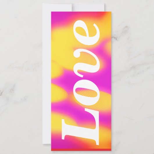 Flat Valentines day card. カード (正面)