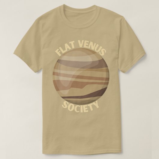 Flat Venus Society Venus Space Eploration Gift Tシャツ (デザイン正面)
