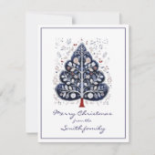 Flat Xmas Card - Scandinavian Christmas Tree シーズンカード (正面)