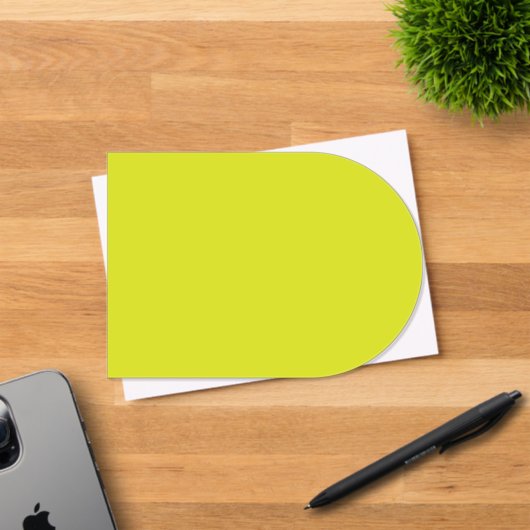 Flat Yellow Background – Back-to-School Texture アクリル招待状 (インサイチュ (招待状))