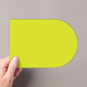 Flat Yellow Background – Back-to-School Texture アクリル招待状 (インサイチュ (ポータブル))
