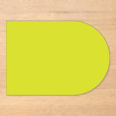 Flat Yellow Background – Back-to-School Texture アクリル招待状 (正面)