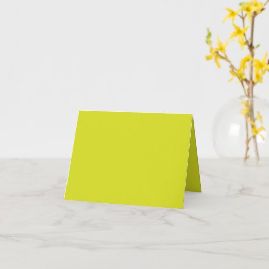 Flat Yellow Background – Back-to-School Texture カード (黄色い花)