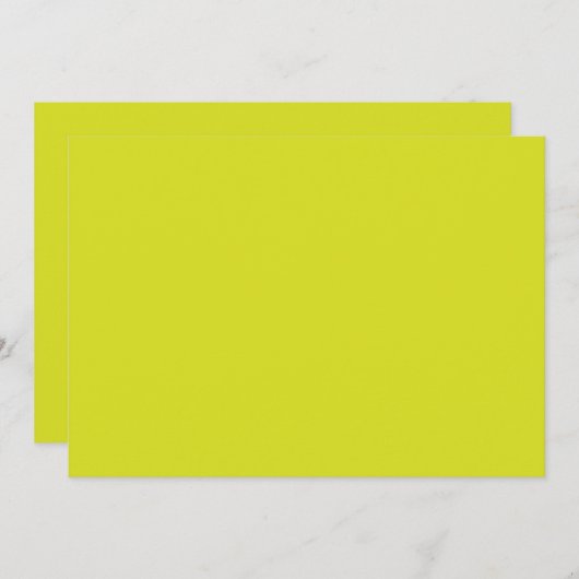 Flat Yellow Background – Back-to-School Texture シーズンカード (正面/裏面)