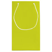 Flat Yellow Background – Back-to-School Texture スモールペーパーバッグ (裏面)