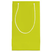 Flat Yellow Background – Back-to-School Texture スモールペーパーバッグ (正面)