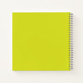 Flat Yellow Background – Back-to-School Texture ノートブック (裏面)