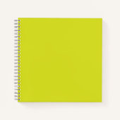 Flat Yellow Background – Back-to-School Texture ノートブック (正面)