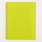 Flat Yellow Background – Back-to-School Texture プランナー手帳 (正面)