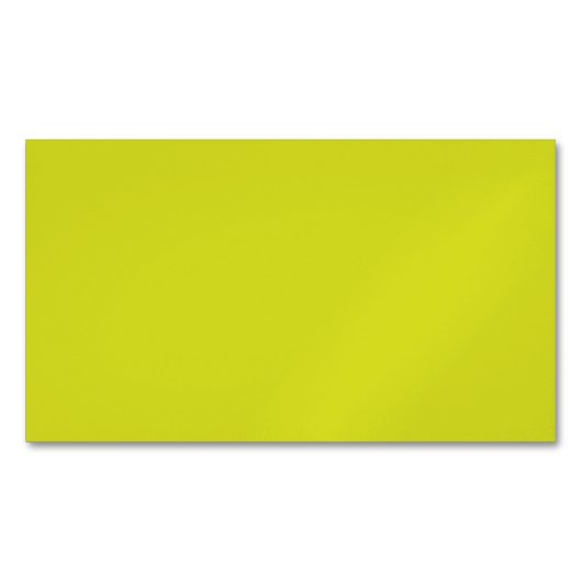 Flat Yellow Background – Back-to-School Texture マグネット名刺 (正面)